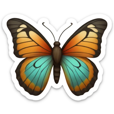 Bohemian butterfly sticker