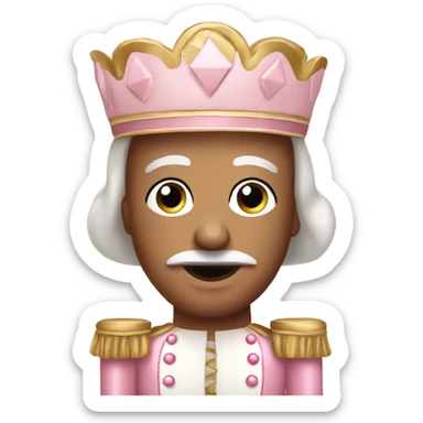 Soft pink nutcracker sticker