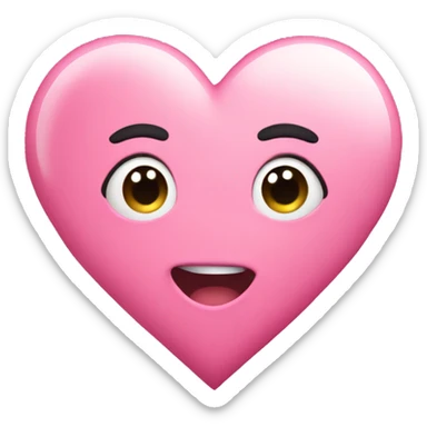 pink heart cute em swee sticker