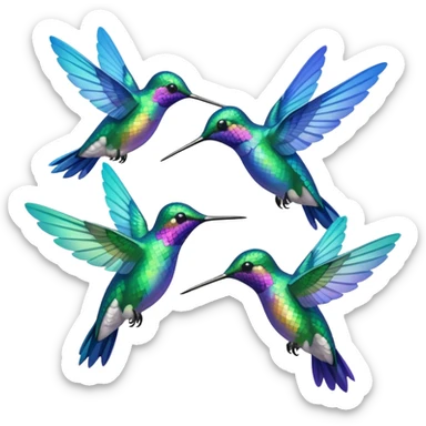 MORE HUMMINGBIRDS sticker
