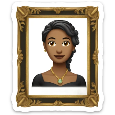 the name mya in a frame sticker