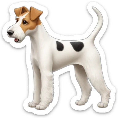 Fox terrier sticker