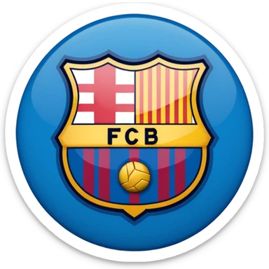 Barcelona football club logo (more accurate) sticker