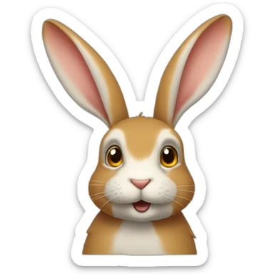 Lapin bélier nain sticker