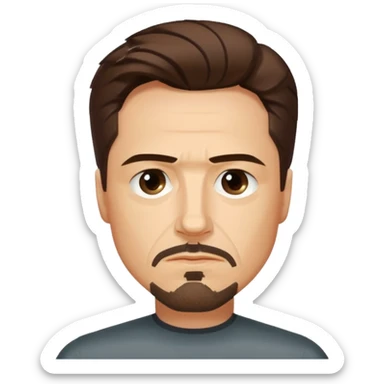 thinking tony stark sticker