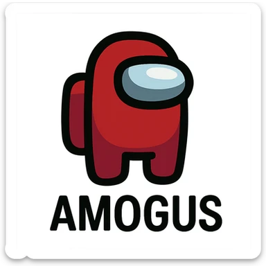 Amogus emoji sticker
