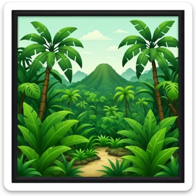 hintergrund dschungel sticker