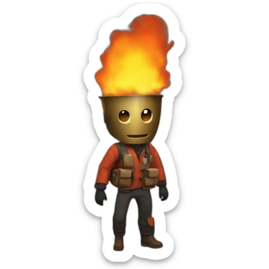 pyro from tf2 sticker