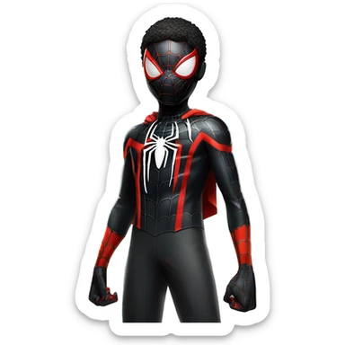 spider-man miles morales full body sticker