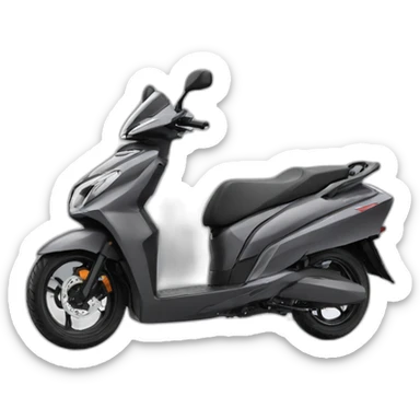 honda vision 110 dark grey sticker