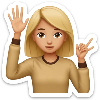 A girl doing the dab  sticker