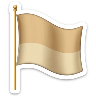 Beige flag like 🚩 but vaige color sticker
