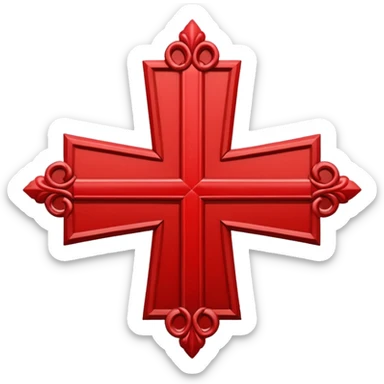 cruz de borgoña sticker