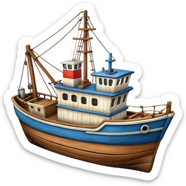 fishing trawler sticker