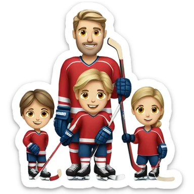 Hockey family  sticker
