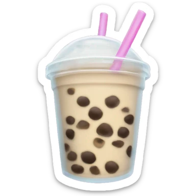 Bubble tea sticker