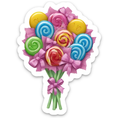 candy bouquet sticker