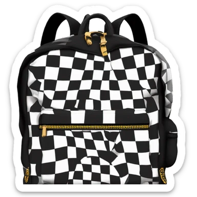 Sprayground Monte Carlo checkered backpack sticker