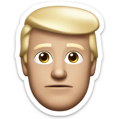 Donald Trump in a Glasgow rangers shirt  sticker