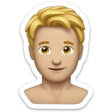 un homme qui dit non avec ses bras sticker