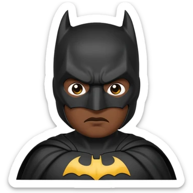 Batman emoji with no emotions  sticker