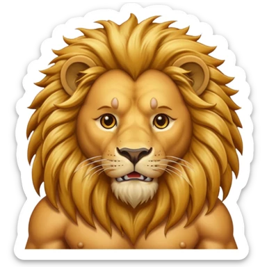 thirsty lion emoji sticker