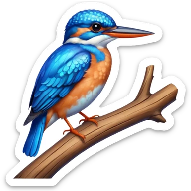 Blue Kingfisher sticker