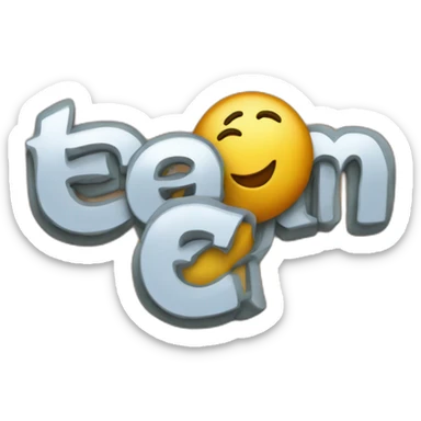 a sign spelling "team" with the letters "ea" crossed out and repalce with the letter "i" sticker