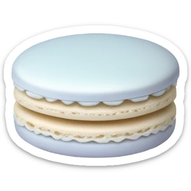 White Macaron  sticker