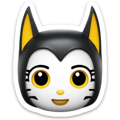 hello kitty batman sticker