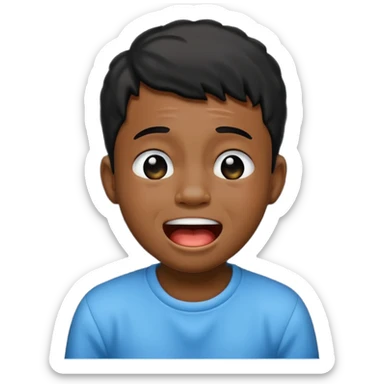 Black boy crying laughing  sticker