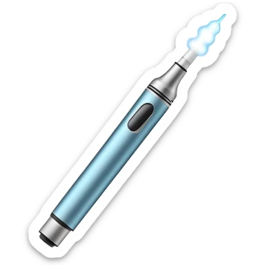 sleek vape pen emitting a small puff of vapor sticker