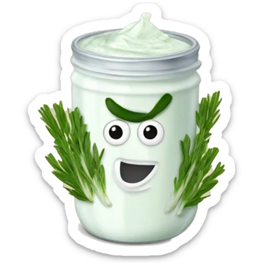 Tzatziki sauce sticker