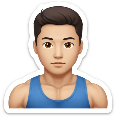 Koreli bir erkek ama çok yakışık lı ve kaslı sticker