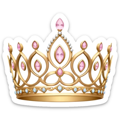 light pink tiara sticker