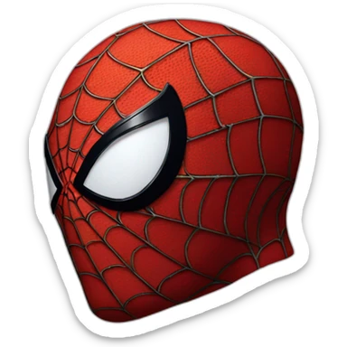 Spiderman head sticker