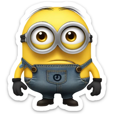 Freaky minion sticker