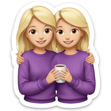 i want an emoji with 2 blonde girls like the movie "the holiday" sticker