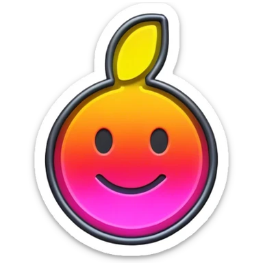 Neon signboard sticker