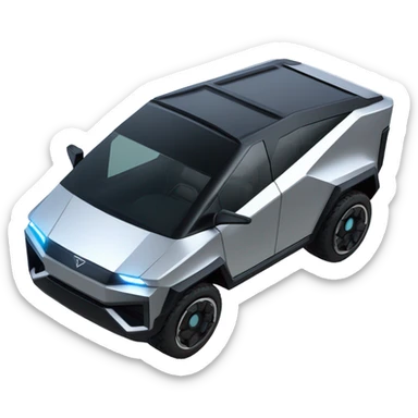 cybertruck police car sticker