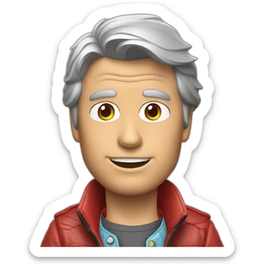 Marty McFly sticker