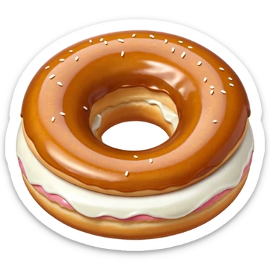 donut frutiger aero style sticker