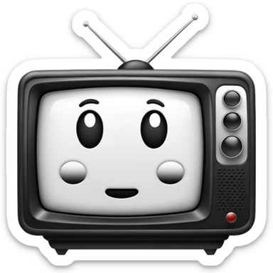 television static(snowy) from the Ring movie sticker