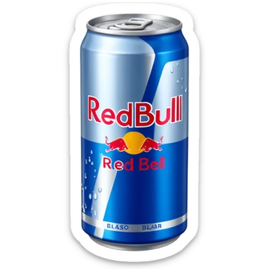 Kokos blåbär redbull sticker