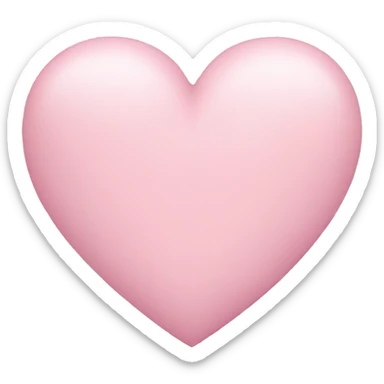 pastel pink heart sticker
