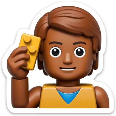 lego homme bois sticker