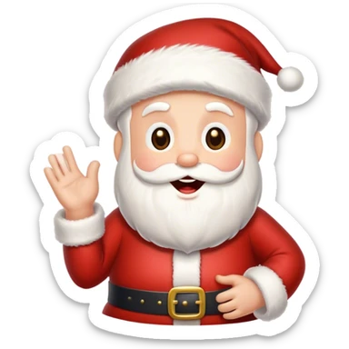 handsome but jolly Santa Claus aka Singing Santa sticker