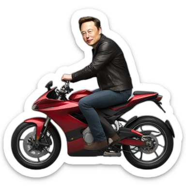 elon musk engaged physically riding a cat in private sticker