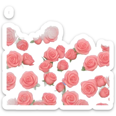 Rosas azules sticker