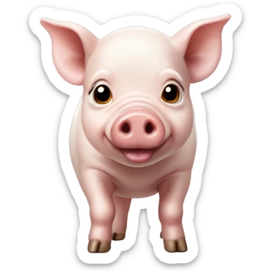 mini pig sticker